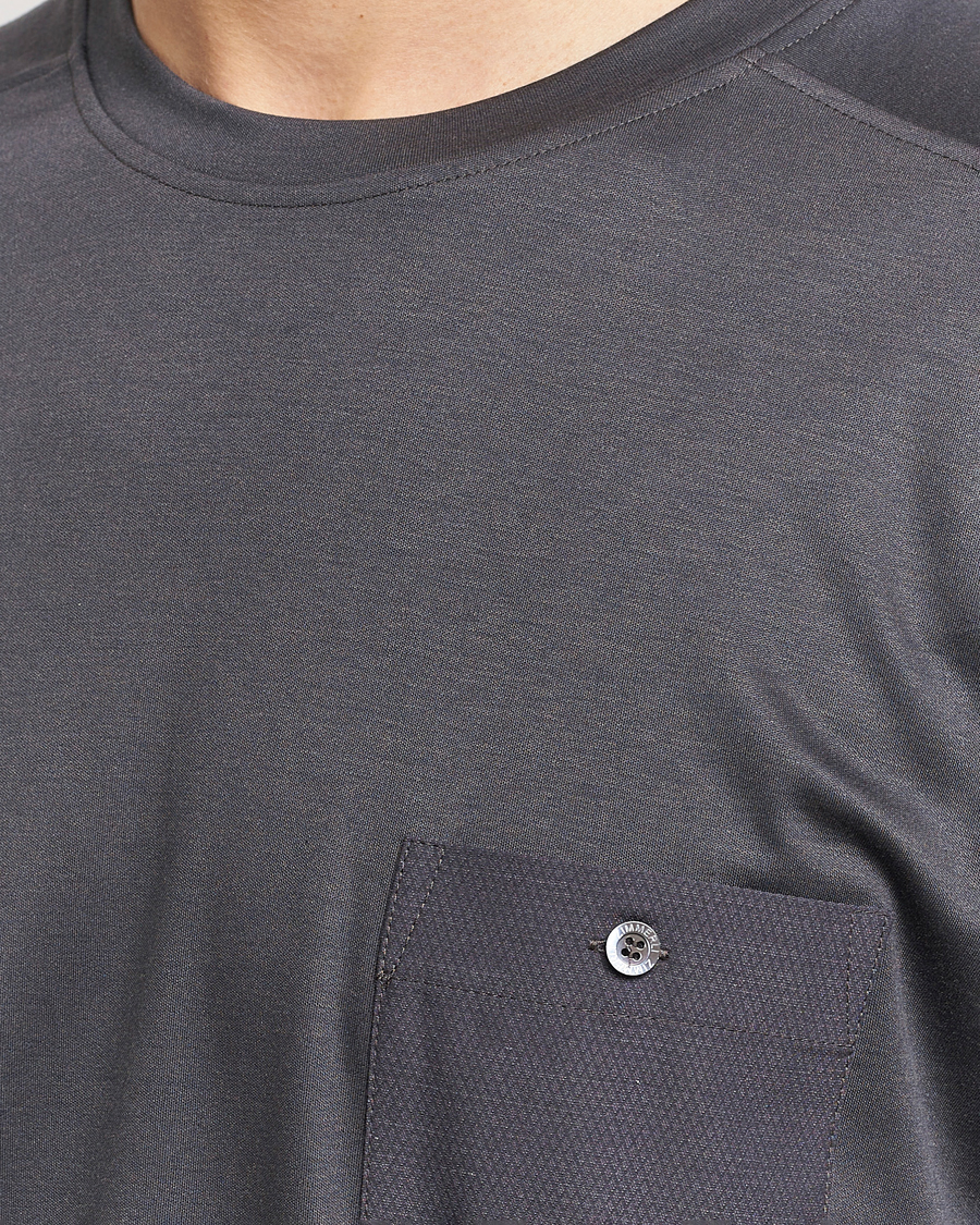 Herr | Pyjamas & Morgonrockar | Zimmerli of Switzerland | Cotton/Modal Crew Neck Loungwear T-Shirt Phantom