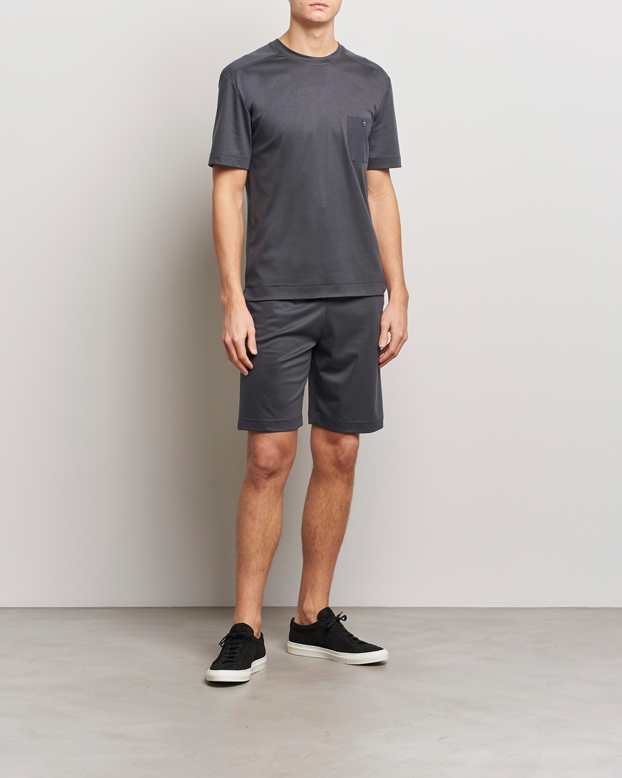 Herr | Pyjamas & Morgonrockar | Zimmerli of Switzerland | Cotton/Modal Loungewear Shorts Phantom
