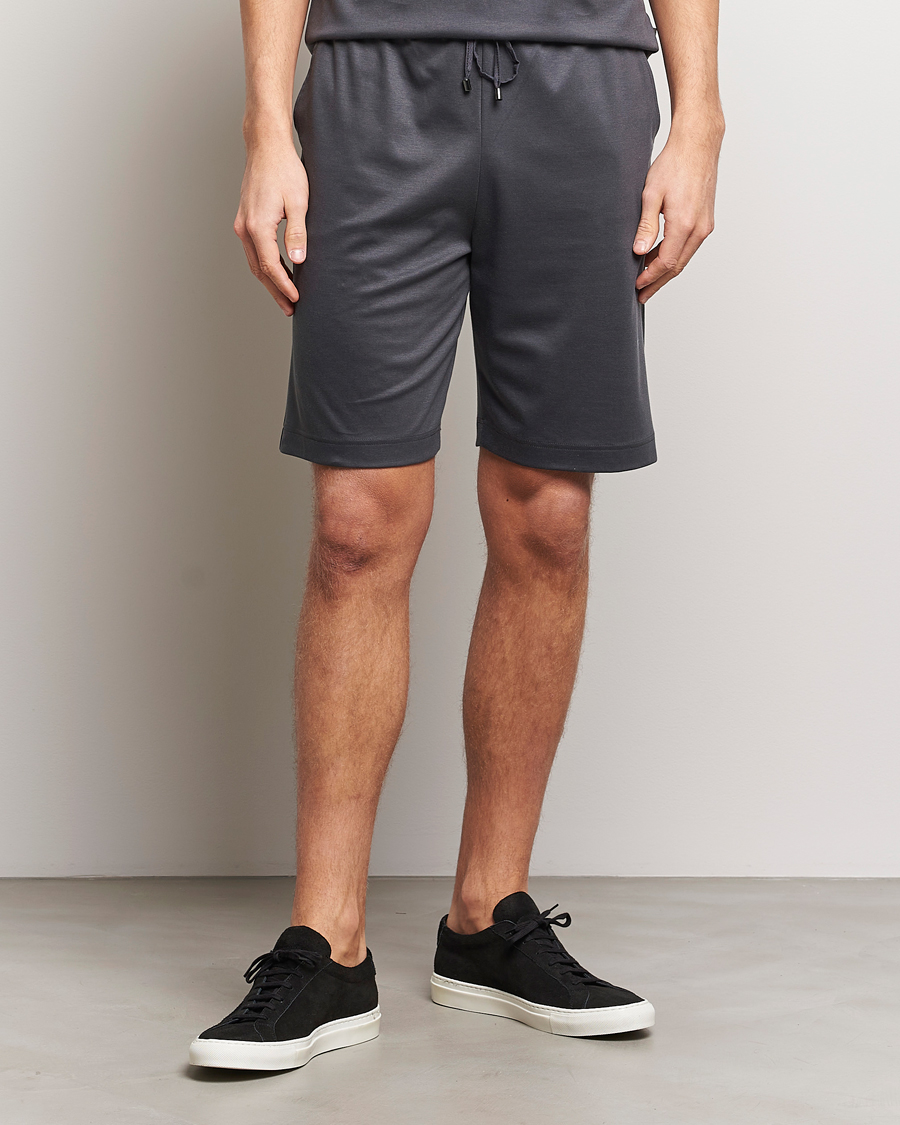Herr | Pyjamasbyxor | Zimmerli of Switzerland | Cotton/Modal Loungewear Shorts Phantom