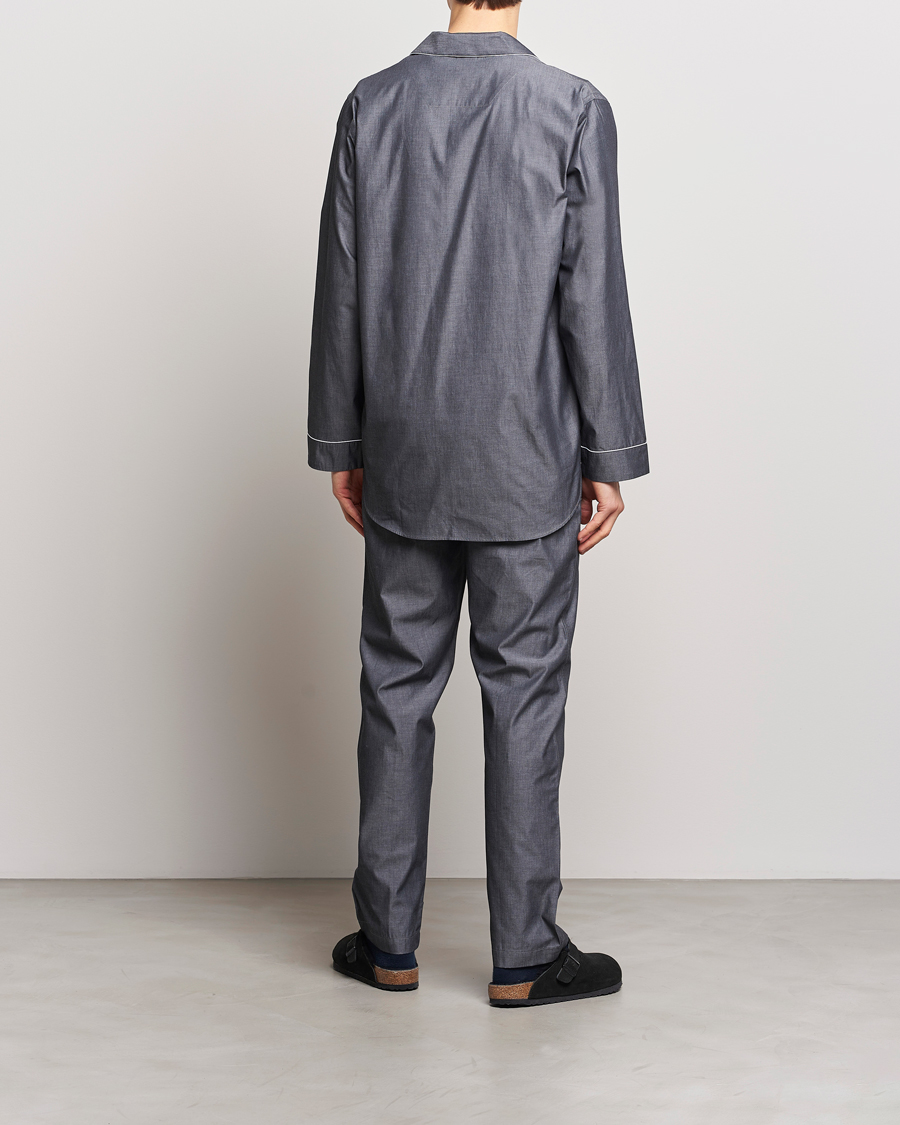 Herr | Pyjamas | Zimmerli of Switzerland | Mercerised Cotton Pyjamas Dark Grey