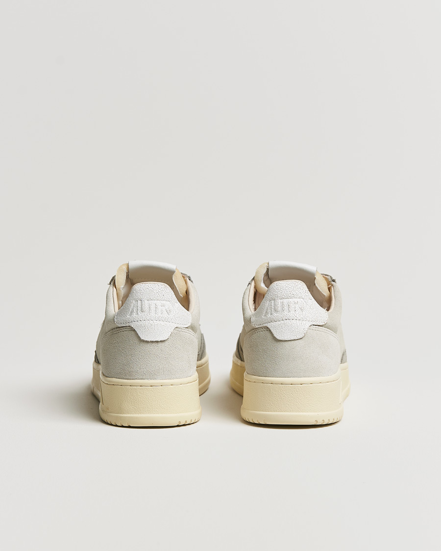 Herr | Autry Medalist Low Suede Sneaker Grey/Cream | Autry | Medalist Low Suede Sneaker Grey/Cream