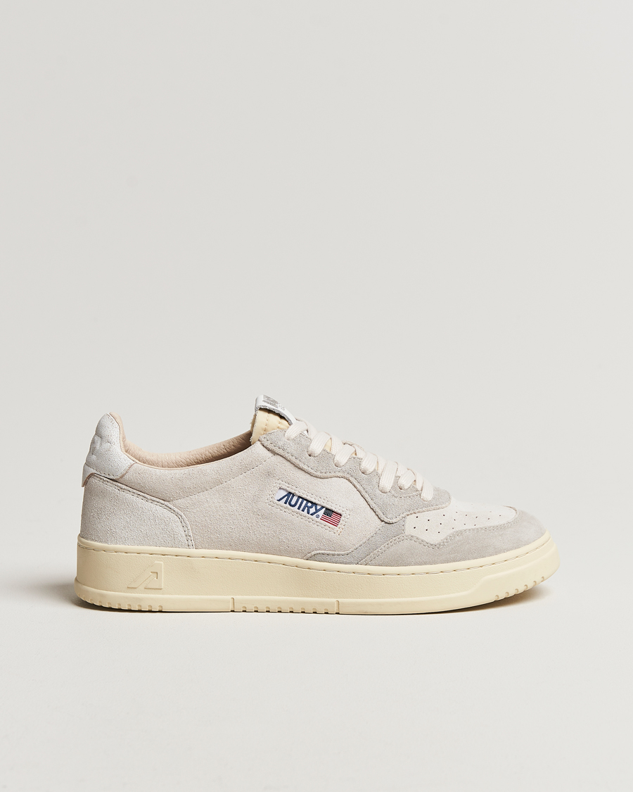 Herr | Autry Medalist Low Suede Sneaker Cream | Autry | Medalist Low Suede Sneaker Cream