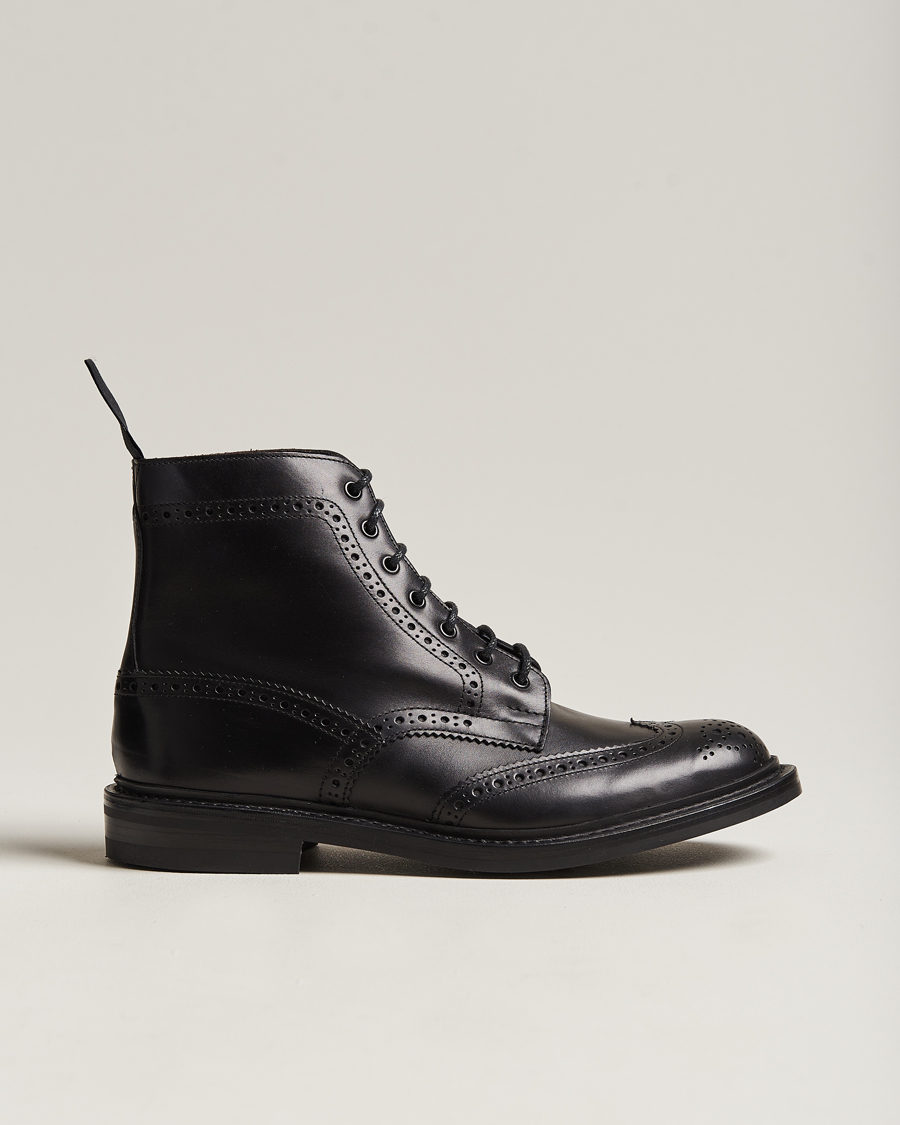 Herr | Kängor | Tricker's | Stow Dainite Country Boots Black Calf