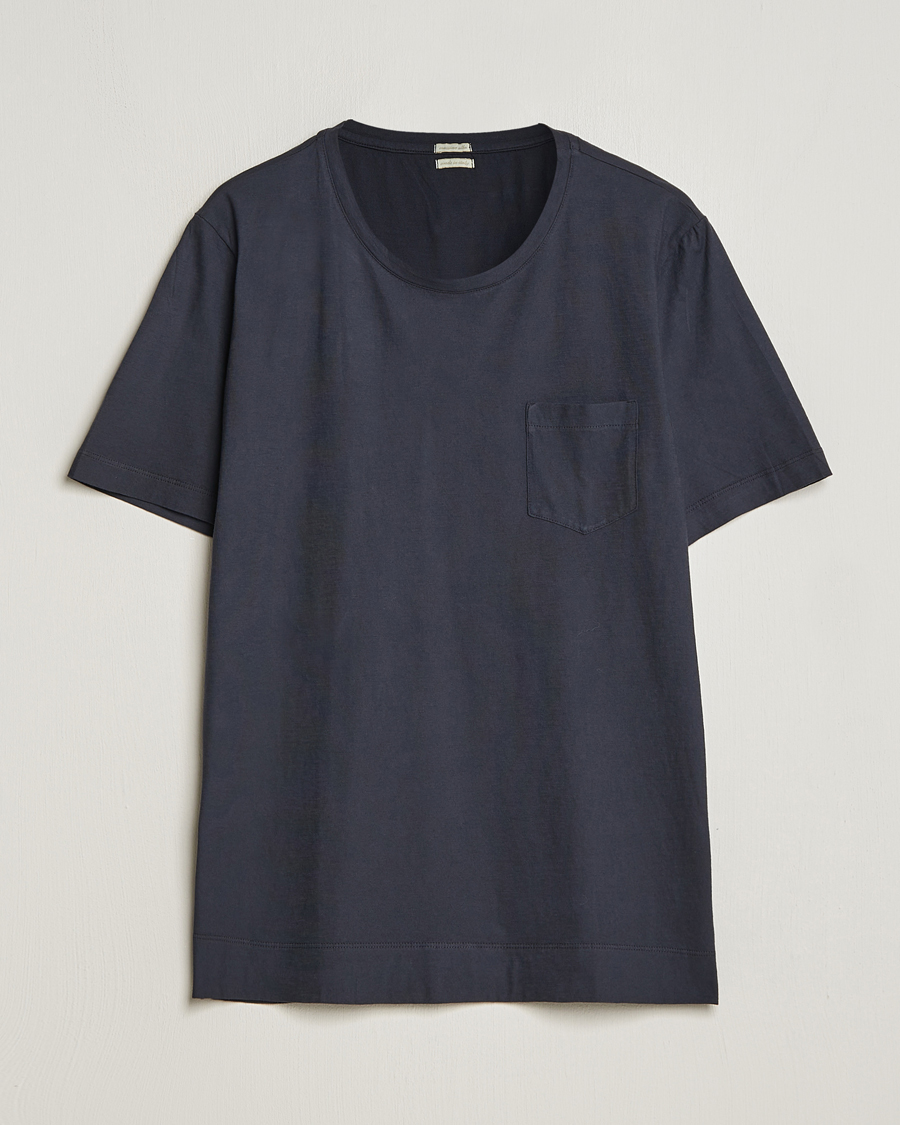 Herr | T-Shirts | Massimo Alba | Panarea Watercolor T-Shirt Black