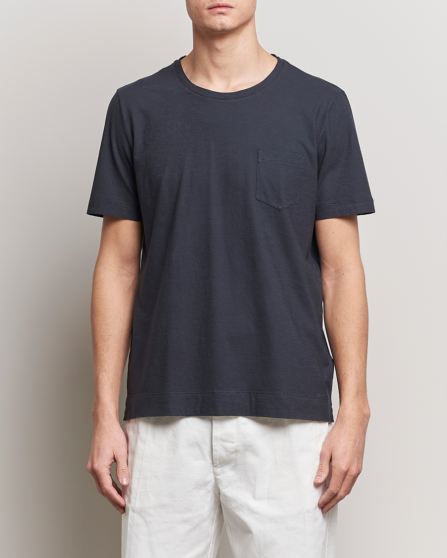 Herr | Kläder | Massimo Alba | Panarea Watercolor T-Shirt Black