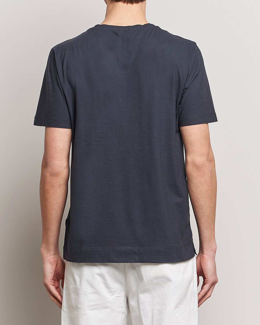 Herr | T-Shirts | Massimo Alba | Panarea Watercolor T-Shirt Black