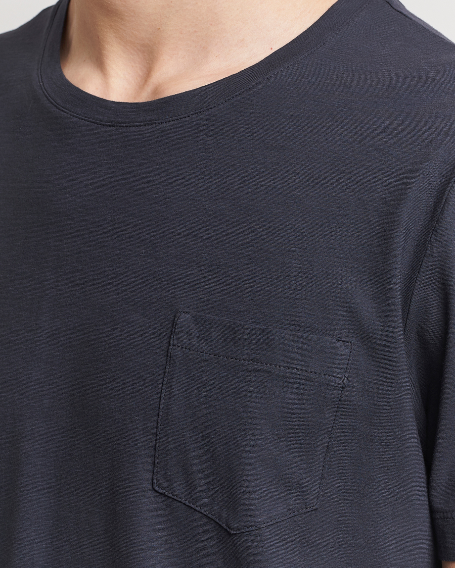 Herr | T-Shirts | Massimo Alba | Panarea Watercolor T-Shirt Black