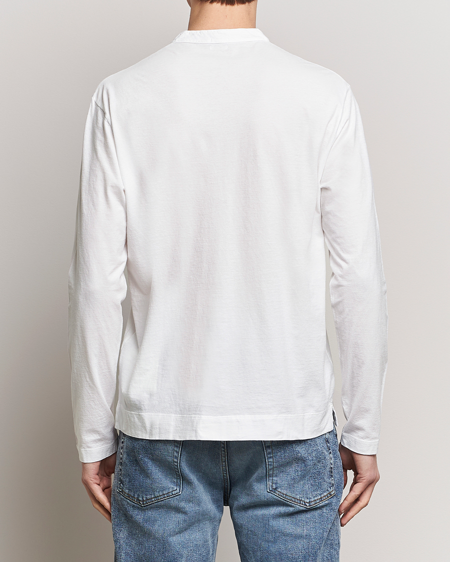 Herr | Tröjor | Massimo Alba | Hawai Watercolor Henley White