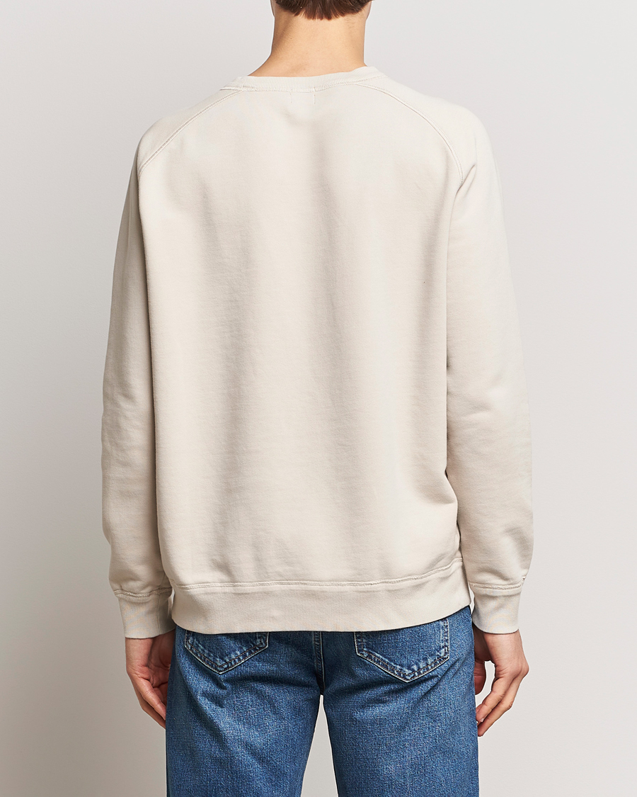 Herr | Tröjor | Massimo Alba | Freesport Fleece Cotton Sweatshirt Light Beige