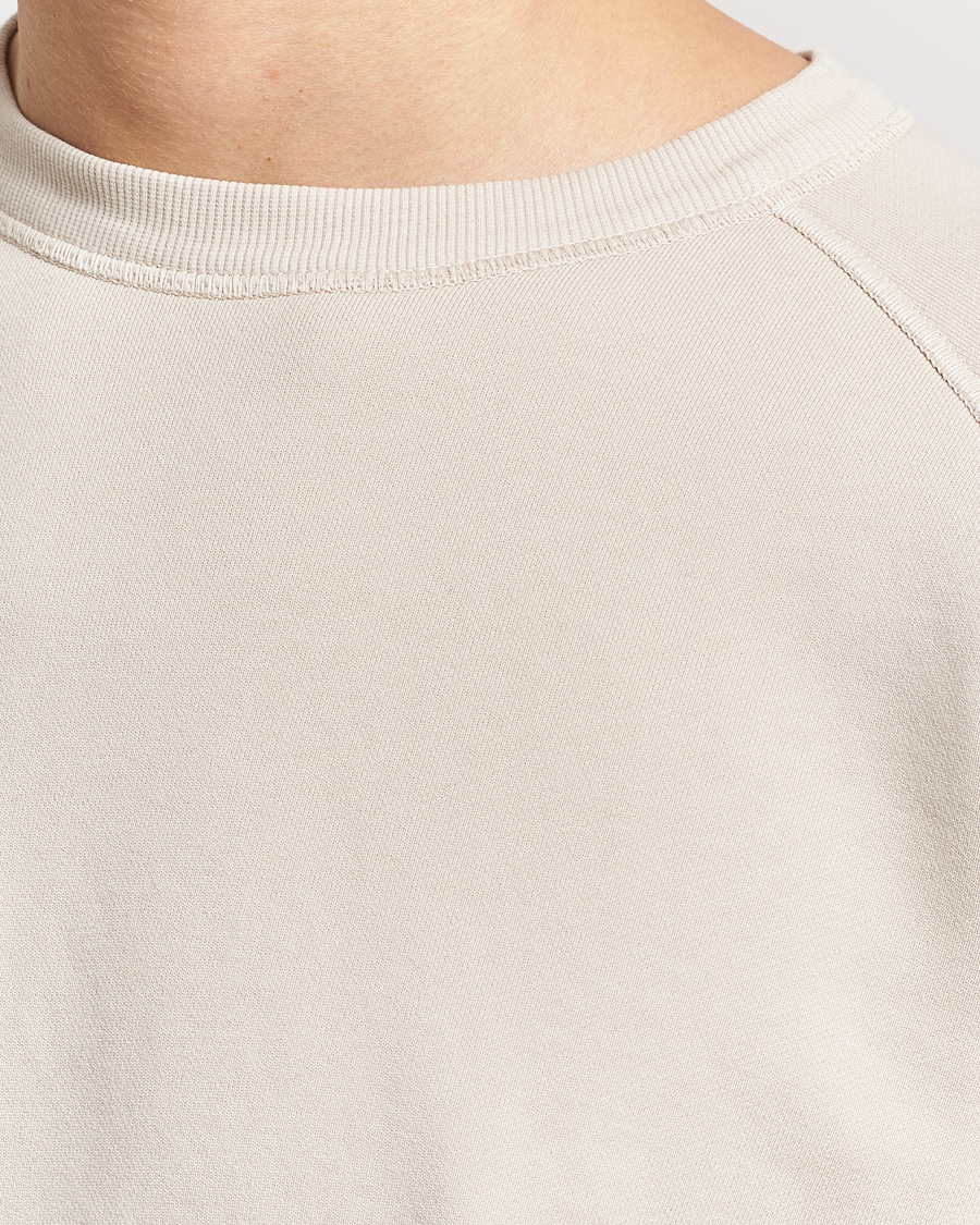 Herr | Tröjor | Massimo Alba | Freesport Fleece Cotton Sweatshirt Light Beige