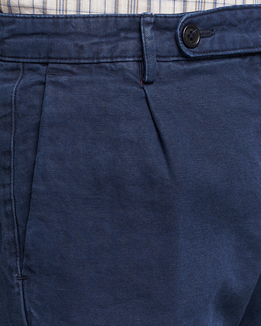 Herr | Byxor | Massimo Alba | Ionio Cotton Trousers Navy