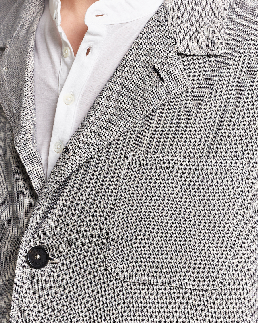 Herr | Jackor | Massimo Alba | Florida Cotton/Linen Shirt Jacket Light Grey