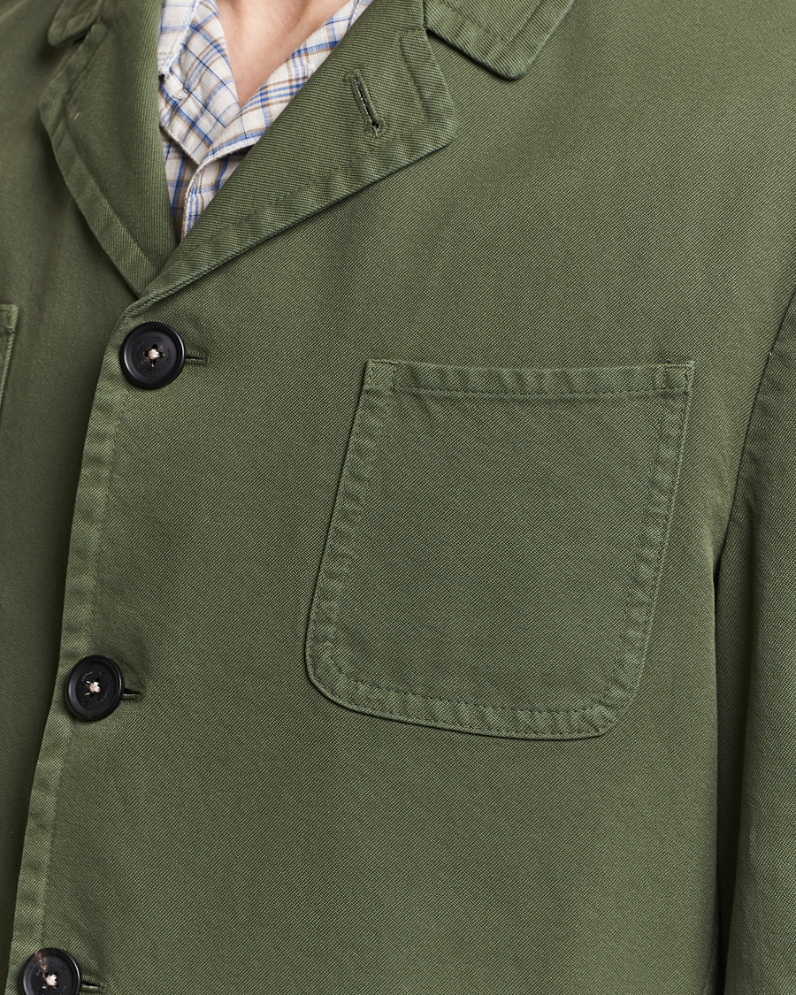 Herr | Jackor | Massimo Alba | Solex Cotton Work Jacket Military Green