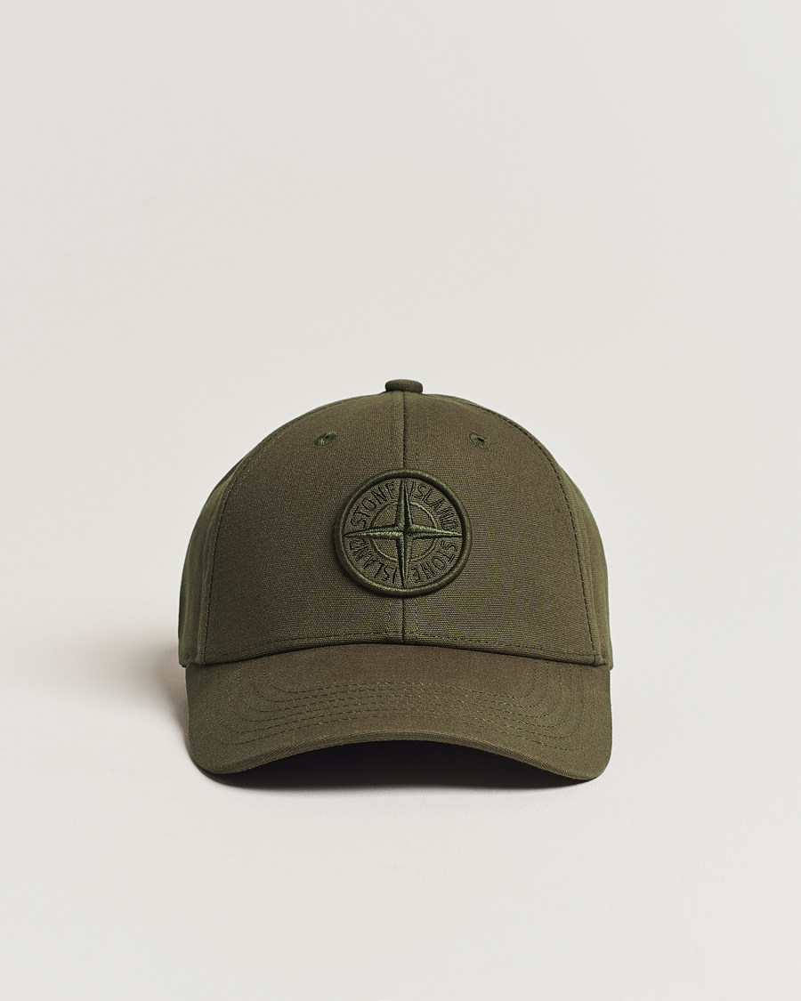 Herr | Stone Island Classic Cotton Cap Military Green | Stone Island | Classic Cotton Cap Military Green