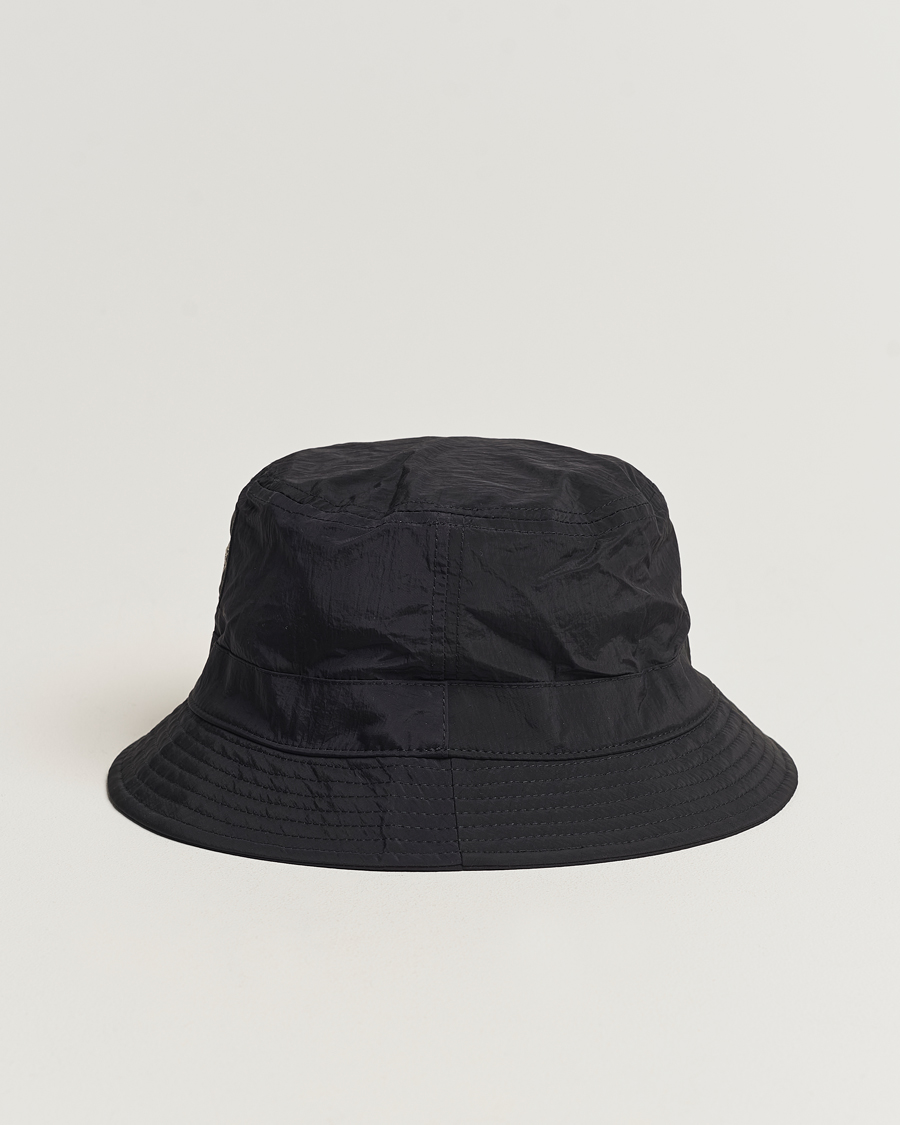 Herr | Stone Island Logo Bucket Hat Black | Stone Island | Logo Bucket Hat Black