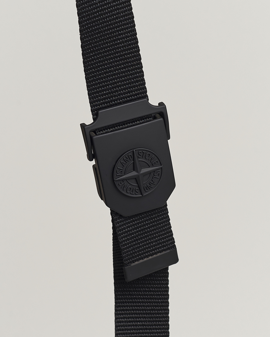 Herr | Stone Island Textile Belt Black | Stone Island | Textile Belt Black