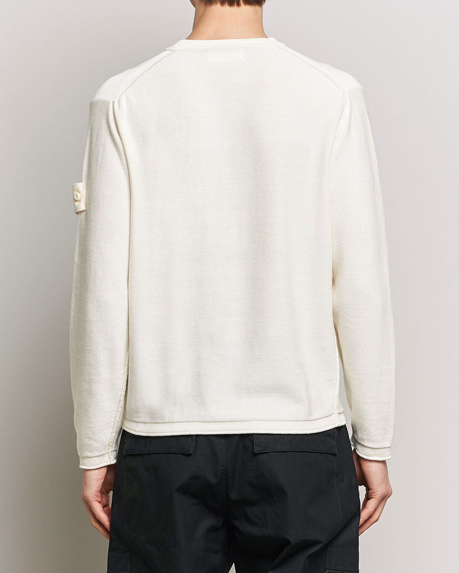 Herr | Tröjor | Stone Island | Ghost Knitted Cotton/Cashmere Sweater Natural Beige