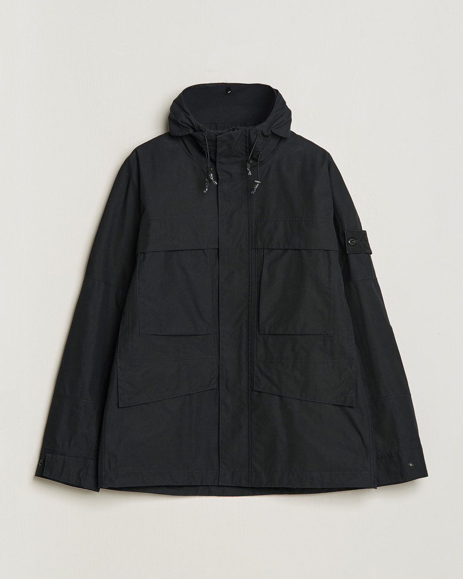 Herr | Jackor | Stone Island | Ghost Hooded Ventile Jacket Black