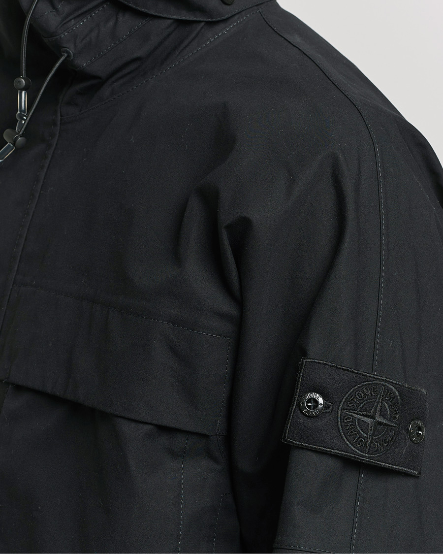 Herr | Jackor | Stone Island | Ghost Hooded Ventile Jacket Black