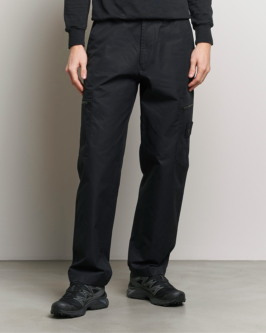 Herr | Cargobyxor | Stone Island | Ghost Ventile Cotton Cargo Pants Black