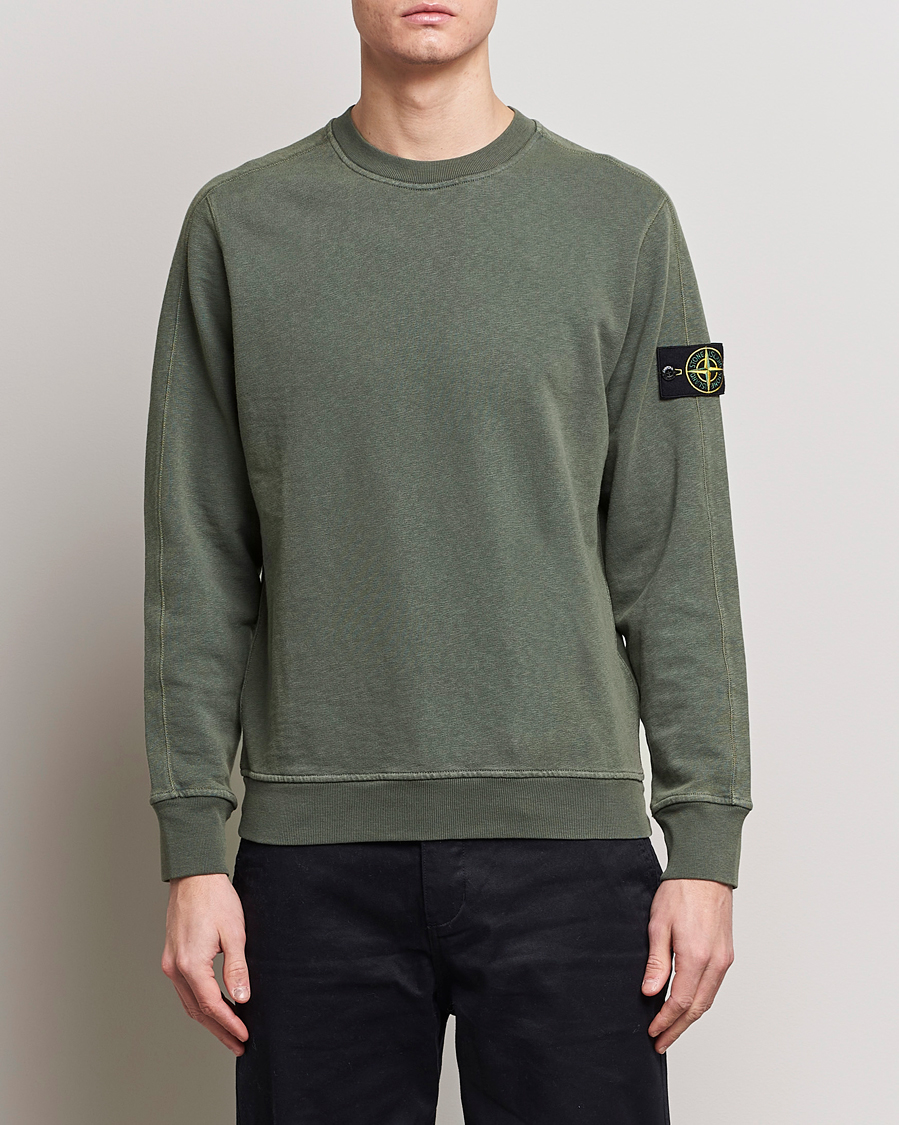 Herr | Sweatshirts | Stone Island | Garment Dyed Cotton Old Effect Sweatshirt Musk