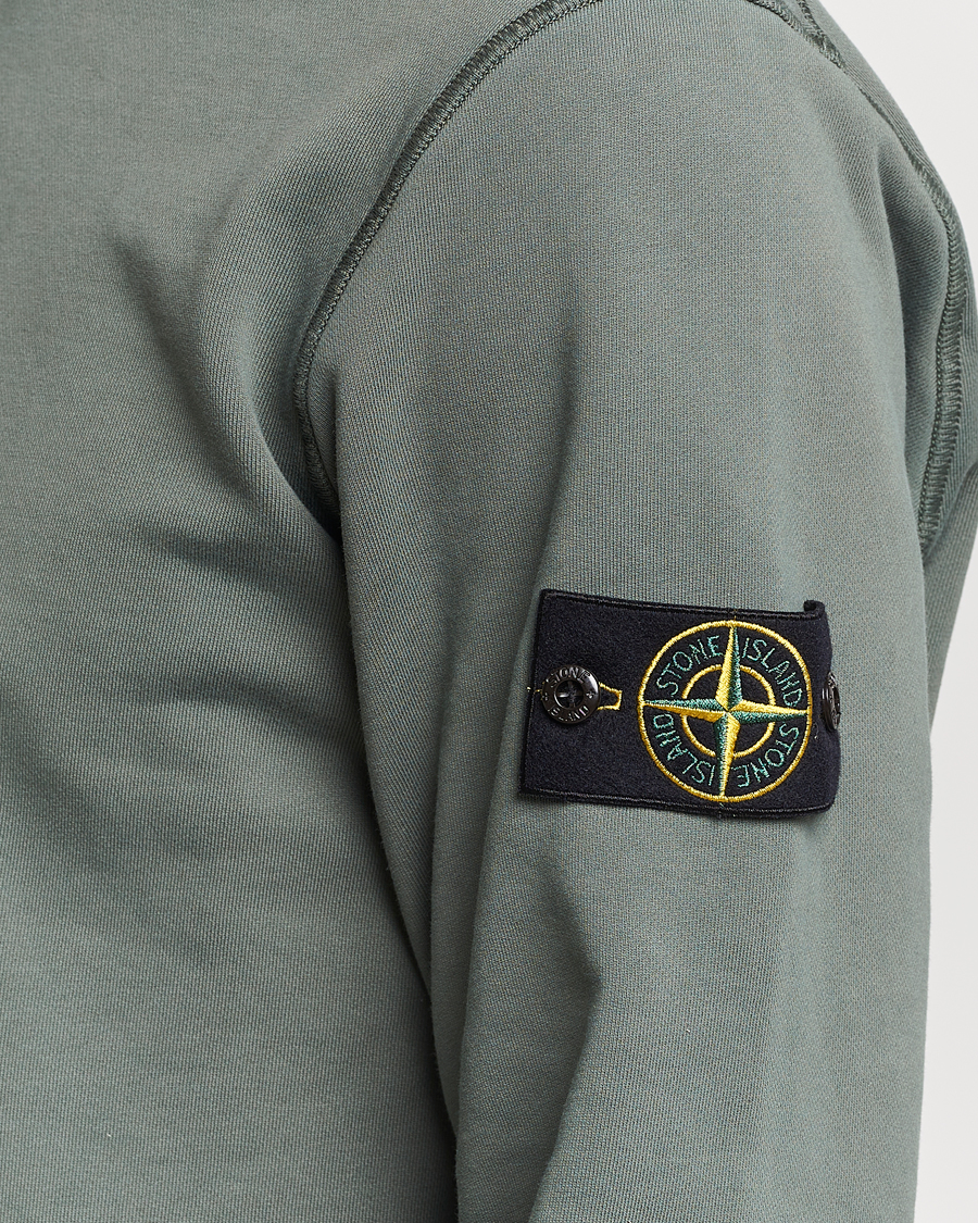 Herr | Tröjor | Stone Island | Garment Dyed Cotton Sweatshirt Musk