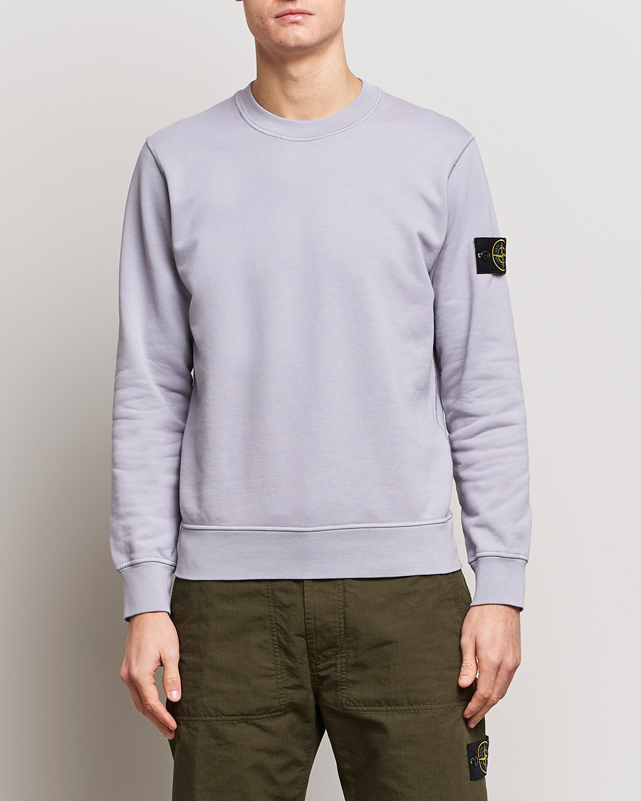 Herr | Tröjor | Stone Island | Garment Dyed Cotton Sweatshirt Dust