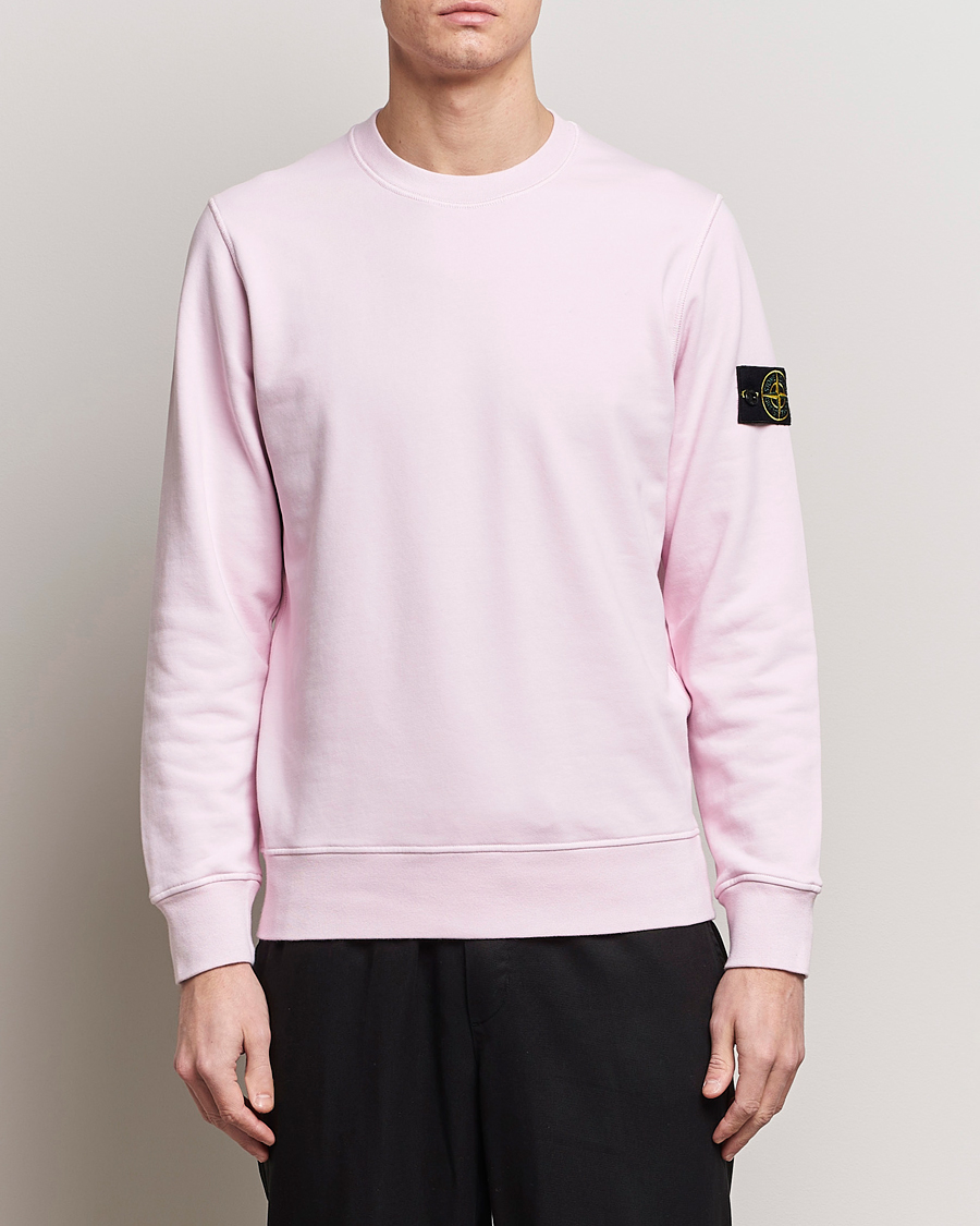 Herr | Stone Island | Stone Island | Garment Dyed Cotton Sweatshirt Pink