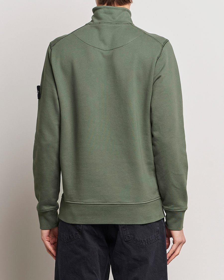 Herr | Tröjor | Stone Island | Garment Dyed Cotton Half Zip Musk