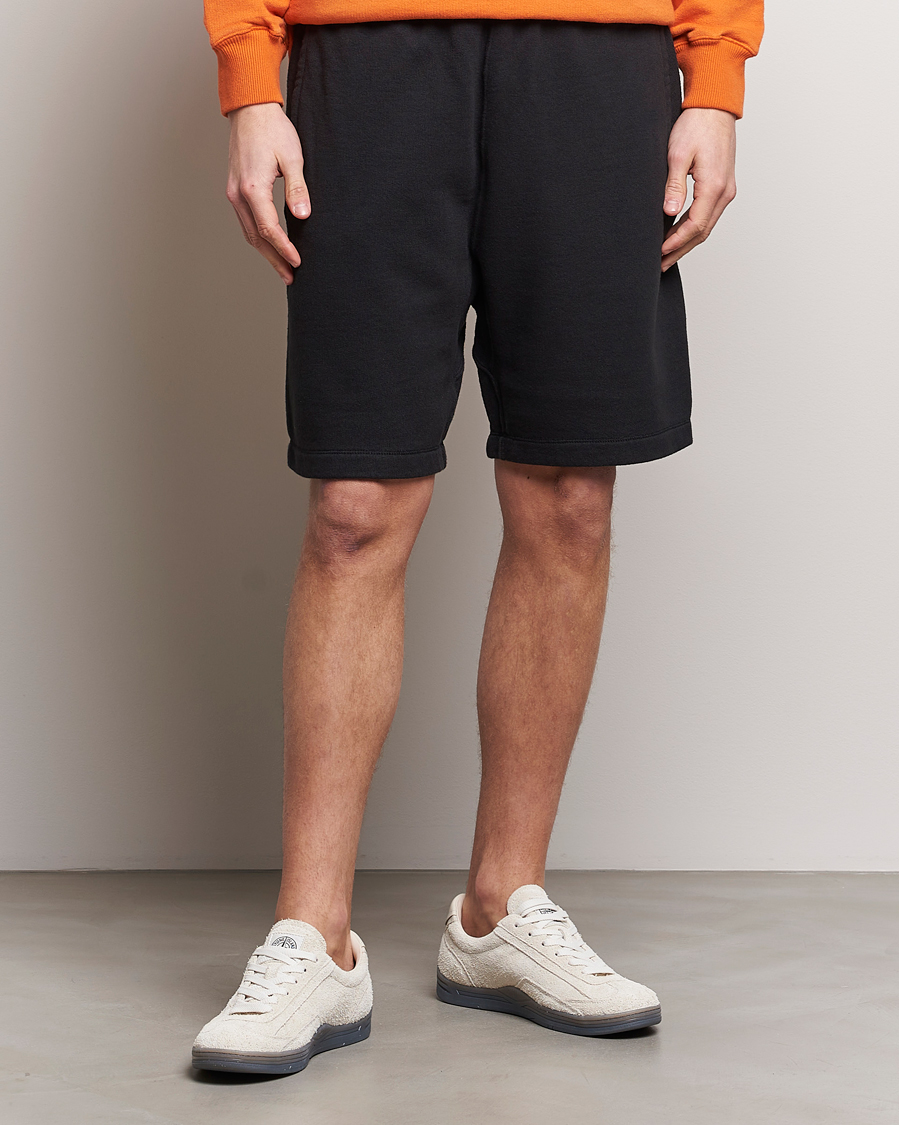 Herr | Nya varumärken | Stone Island | Heavy Cotton Fleece Sweatshorts Black