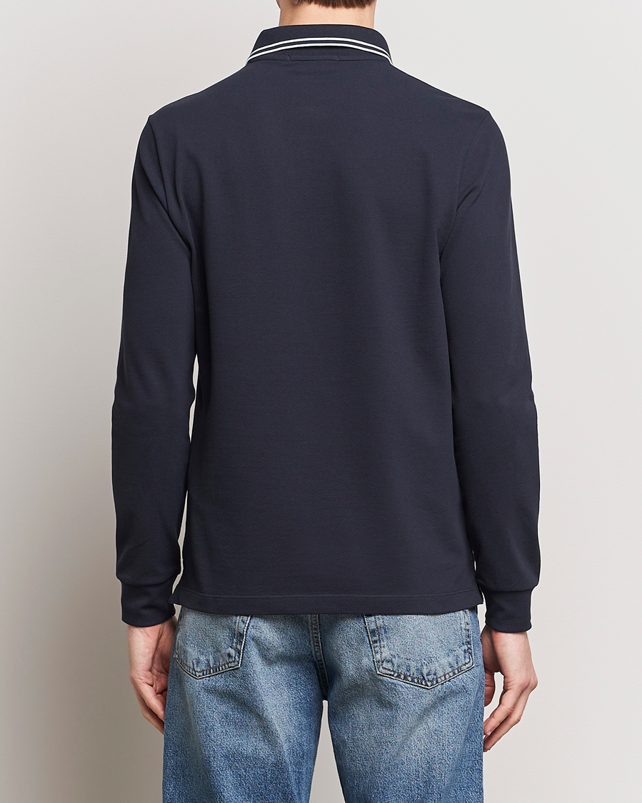 Herr | Tröjor | Stone Island | Organic Cotton Stretch Pique Navy Blue