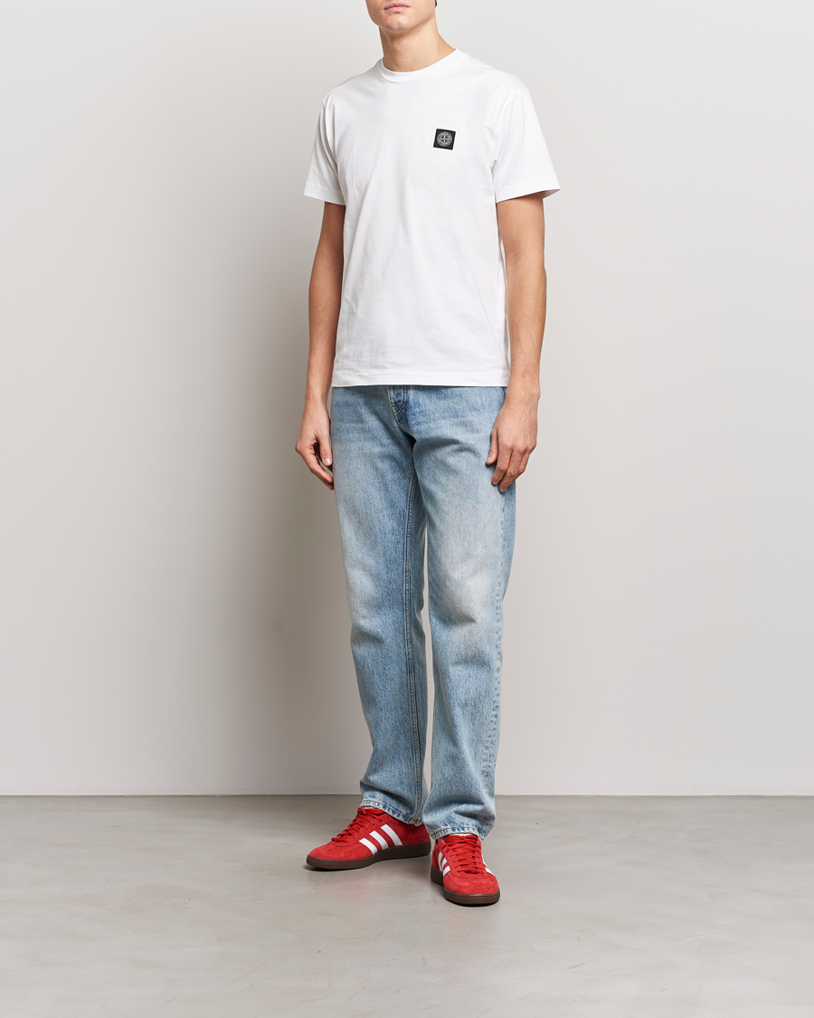 Herr | T-Shirts | Stone Island | Garment Dyed Cotton Jersey T-Shirt White