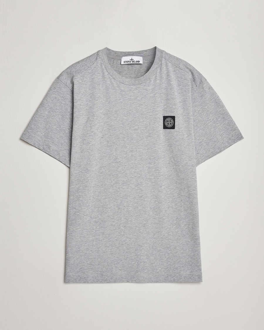 Herr | T-Shirts | Stone Island | Garment Dyed Cotton Jersey T-Shirt Melange Grey