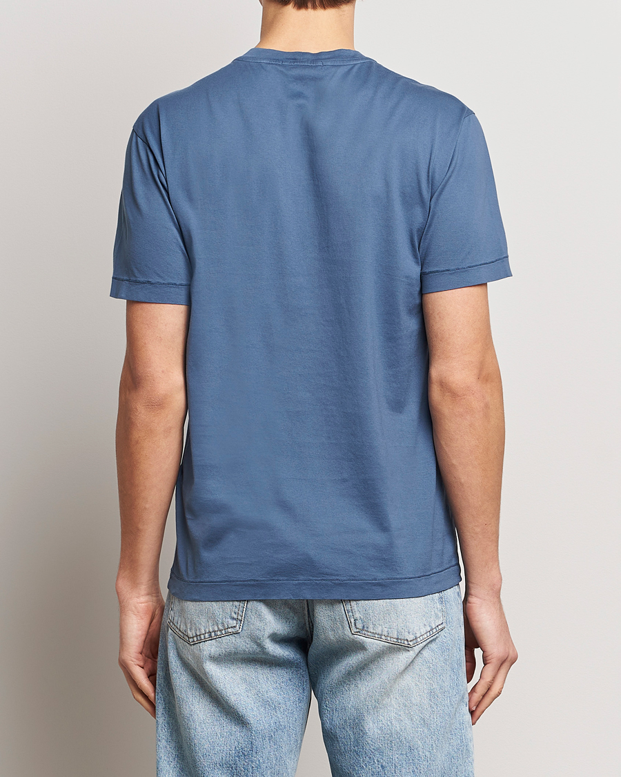 Herr | T-Shirts | Stone Island | Garment Dyed Cotton Jersey T-Shirt Dark Blue