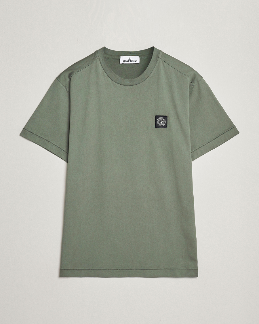 Herr | T-Shirts | Stone Island | Garment Dyed Cotton Jersey T-Shirt Musk