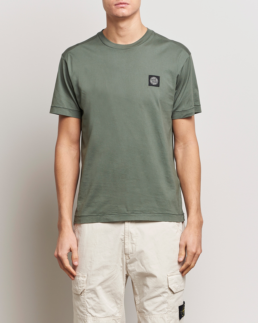 Herr | Kortärmade t-shirts | Stone Island | Garment Dyed Cotton Jersey T-Shirt Musk