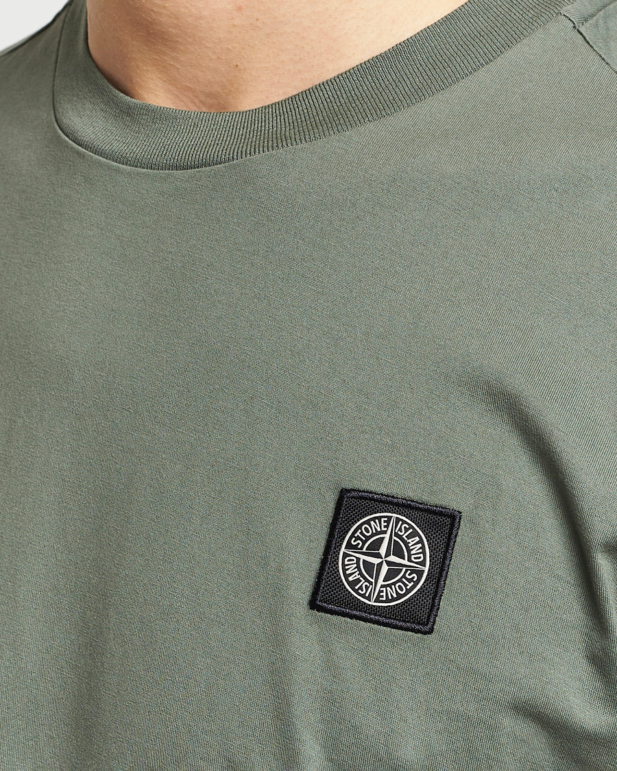 Herr | T-Shirts | Stone Island | Garment Dyed Cotton Jersey T-Shirt Musk