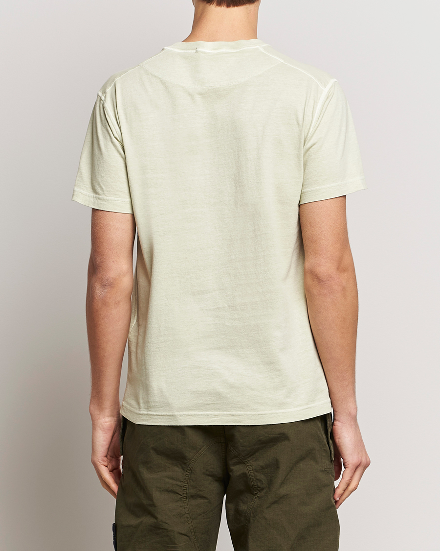 Herr | T-Shirts | Stone Island | Organic Cotton Fissato Effect T-Shirt Pistachio