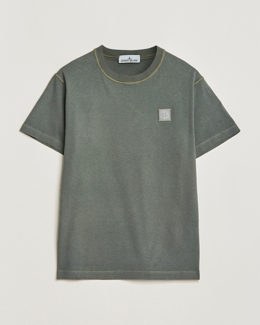 Herr | T-Shirts | Stone Island | Organic Cotton Fissato Effect T-Shirt Musk