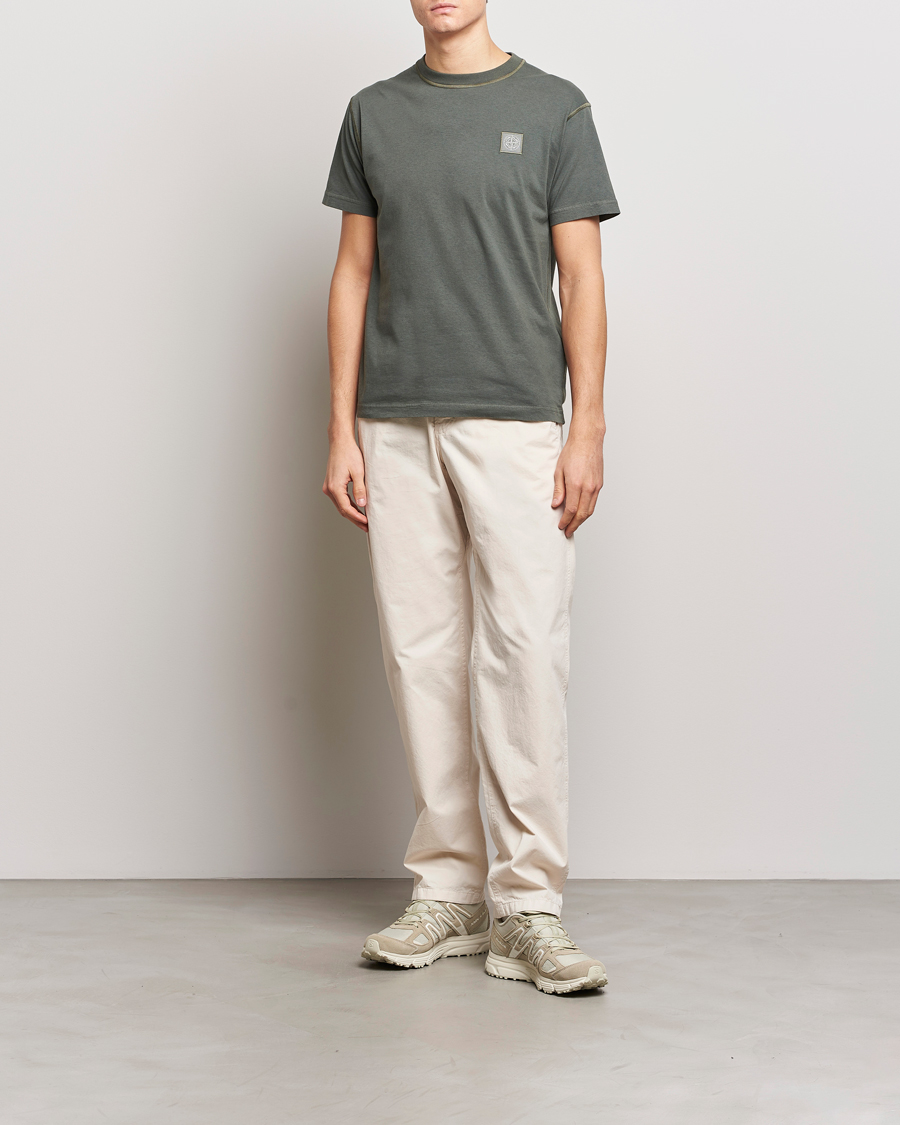 Herr | T-Shirts | Stone Island | Organic Cotton Fissato Effect T-Shirt Musk