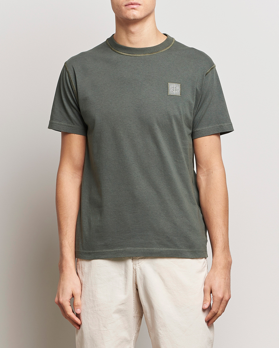 Herr |  | Stone Island | Organic Cotton Fissato Effect T-Shirt Musk