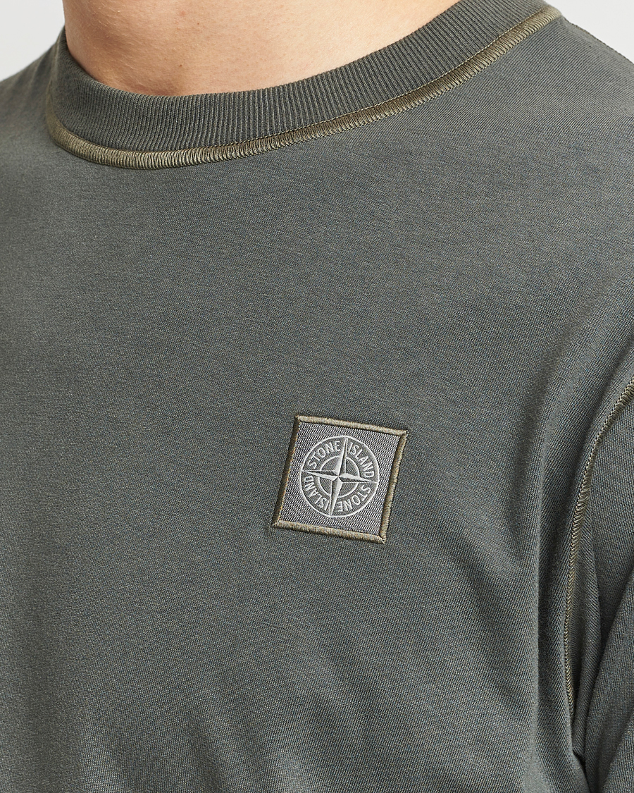 Herr | T-Shirts | Stone Island | Organic Cotton Fissato Effect T-Shirt Musk