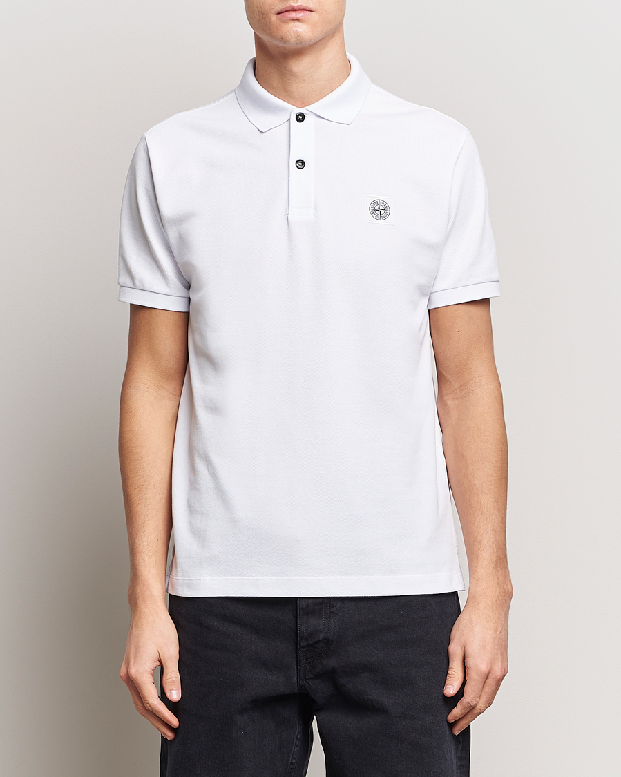 Herr | Pikéer | Stone Island | Organic Cotton Polo White