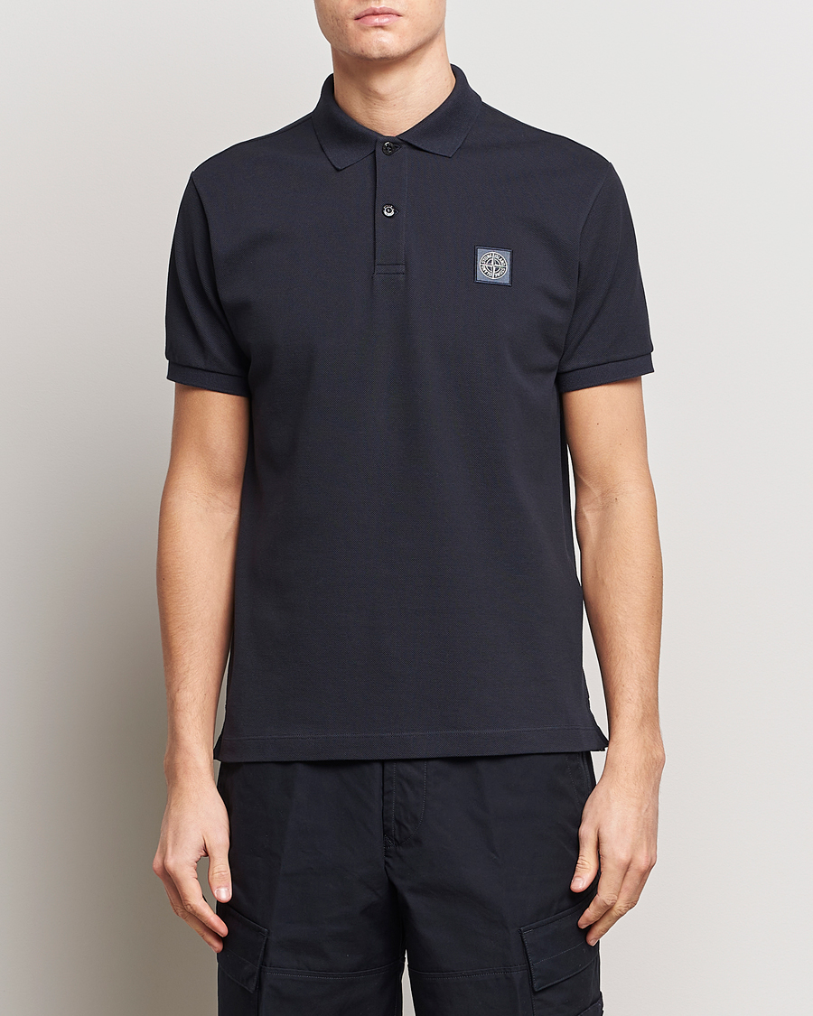 Herr | Kläder | Stone Island | Organic Cotton Polo Navy Blue