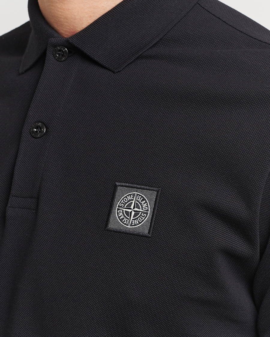 Herr | Pikéer | Stone Island | Organic Cotton Polo Black