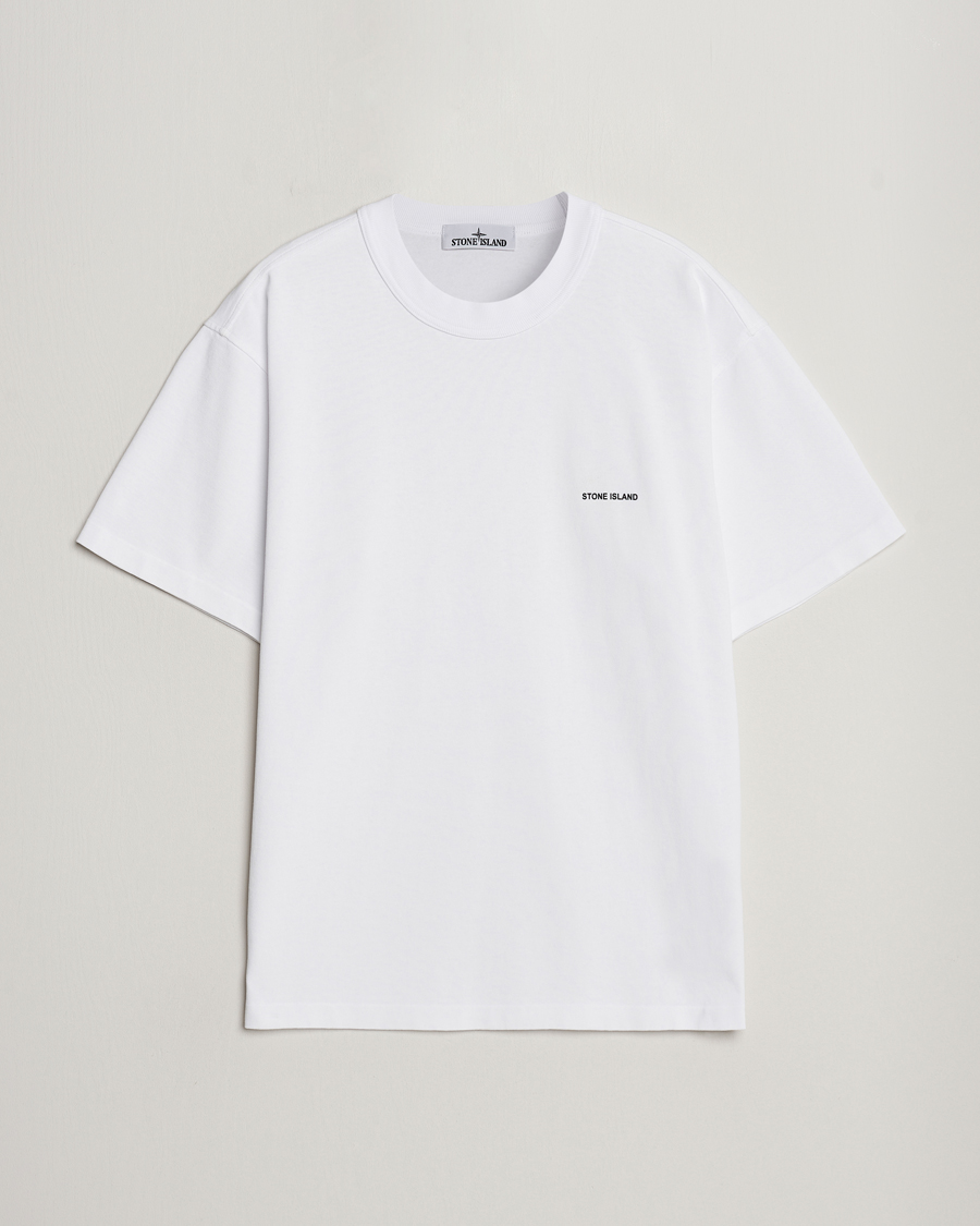 Herr | T-Shirts | Stone Island | Cotton Jersey Small Logo T-Shirt White