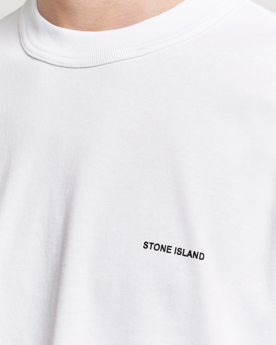 Herr | T-Shirts | Stone Island | Cotton Jersey Small Logo T-Shirt White