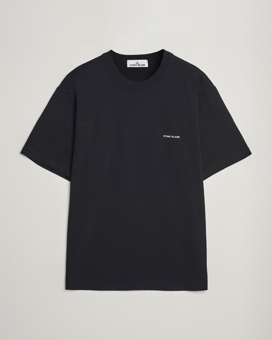 Herr | T-Shirts | Stone Island | Cotton Jersey Small Logo T-Shirt Black