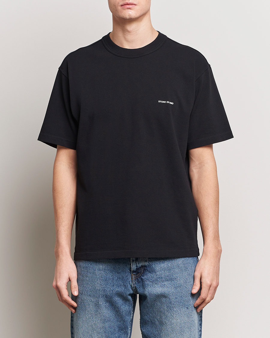 Herre | Stone Island | Stone Island | Cotton Jersey Small Logo T-Shirt Black