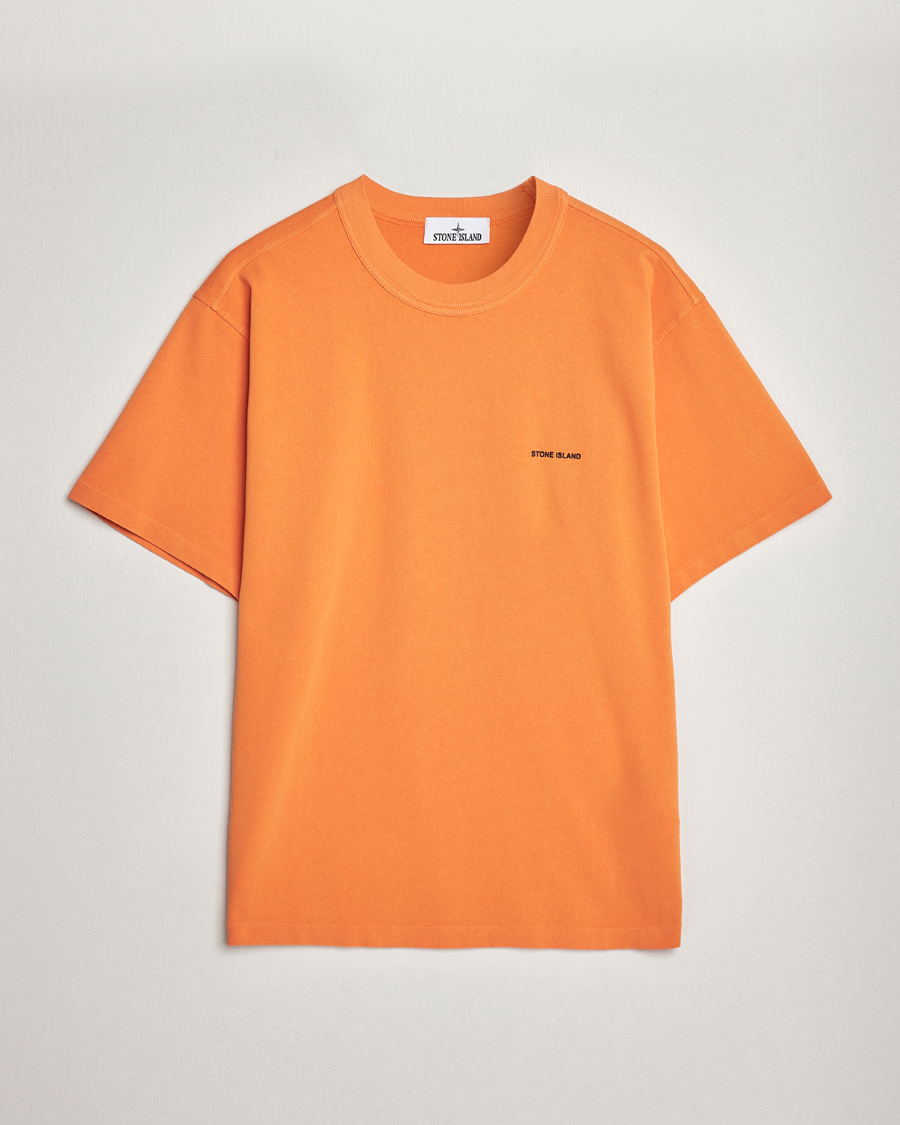 Herr | T-Shirts | Stone Island | Cotton Jersey Small Logo T-Shirt Orange